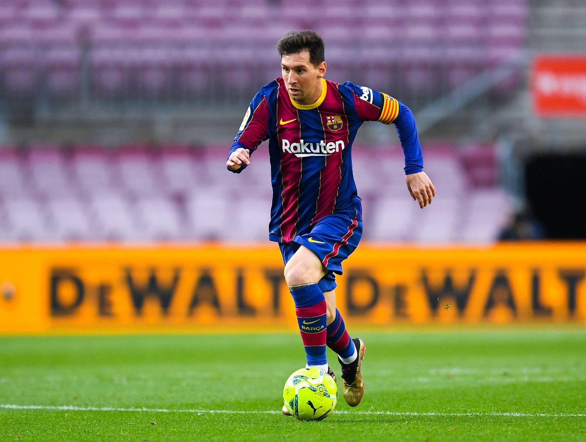 Messi has netted over 672 goals for the club